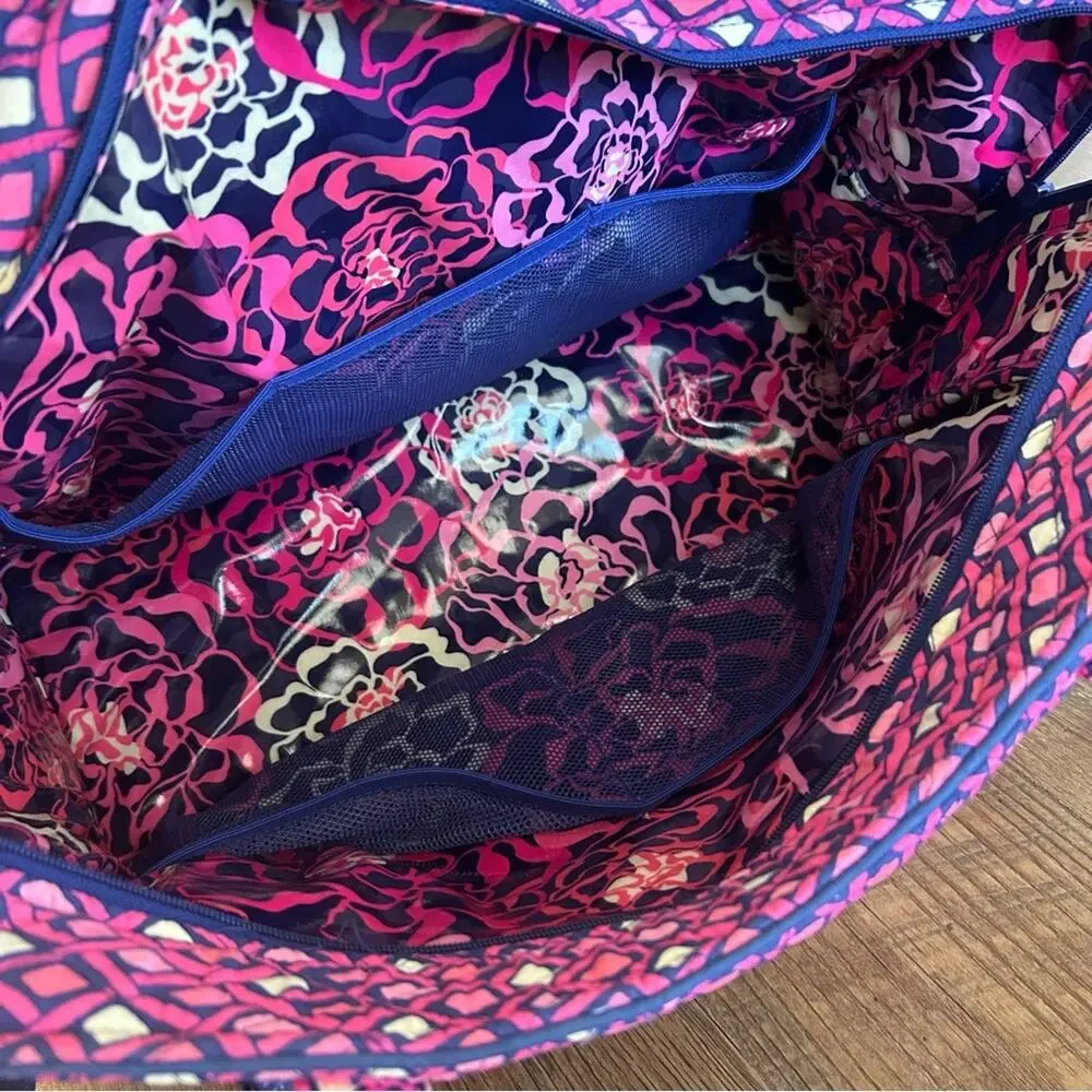 Vera Bradley Stroll Around Baby Bag Katalina Pink Diamonds Pattern